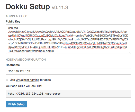 Agregar Key a Dokku