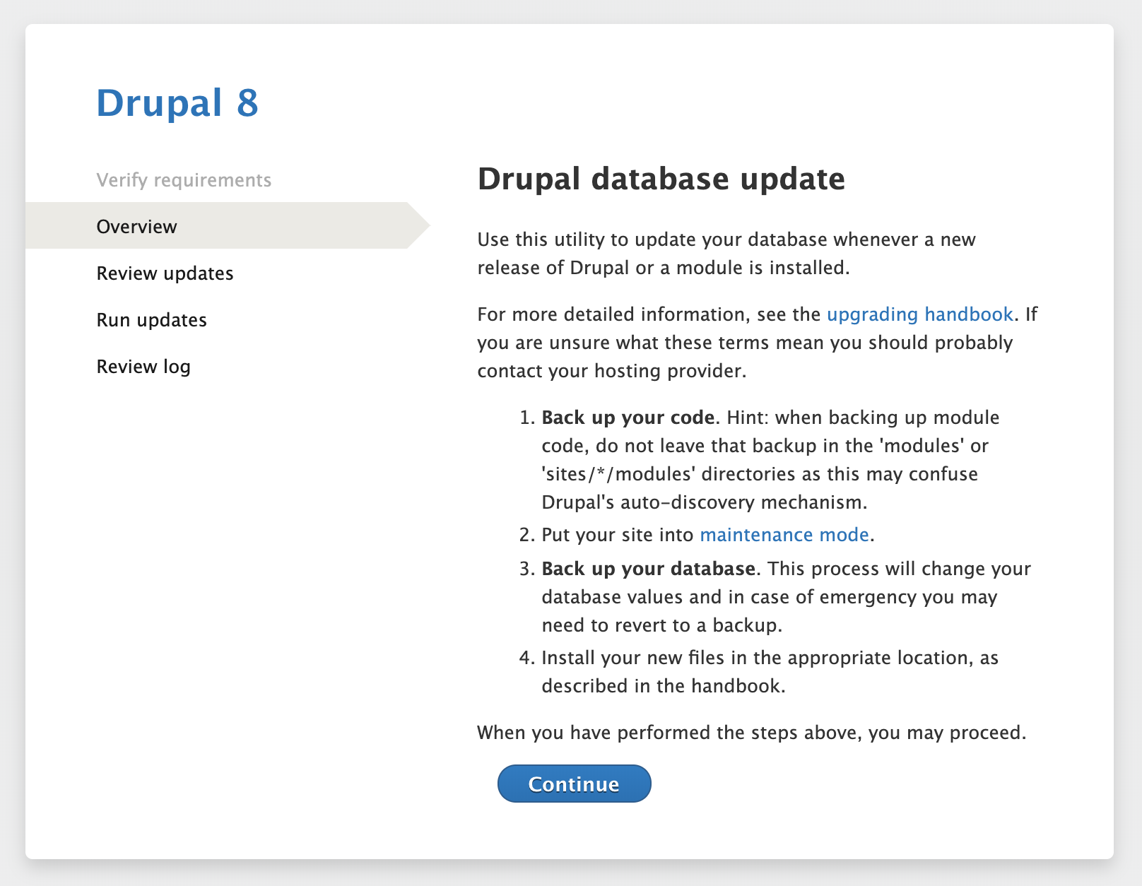 Update database