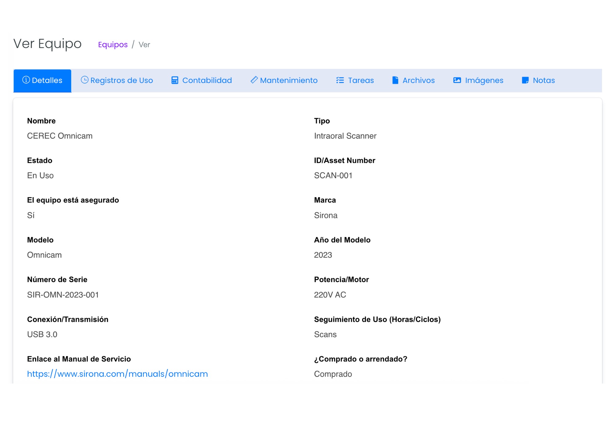 Equipos y Maquinaria